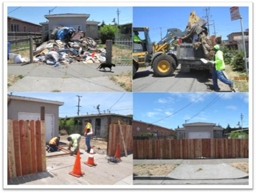 more debris